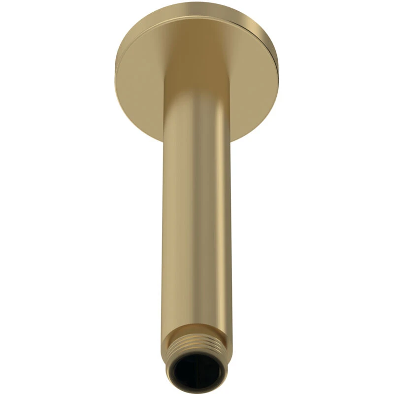 Image of NUIE Nuie - Arvan Round Ceiling Mounted Shower Arm 160mm Length - Brushed Brass ARM815