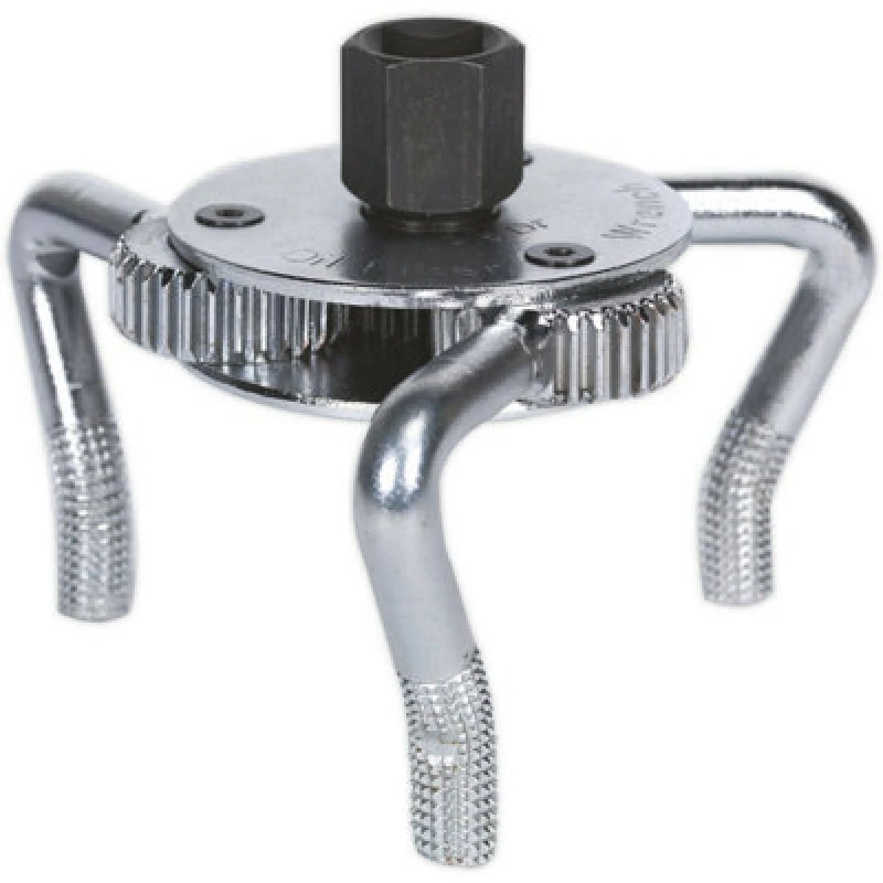 Image of Loops Oil Filter Claw Wrench - 3/8" & 1/2" Sq Drive - 43mm to 102mm Capacity - Steel Metallics