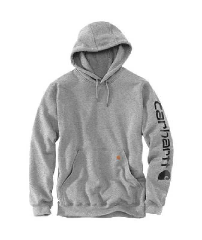 Image of Carhartt Logo, hoodie , color: Light Grey/Black , size: XXL