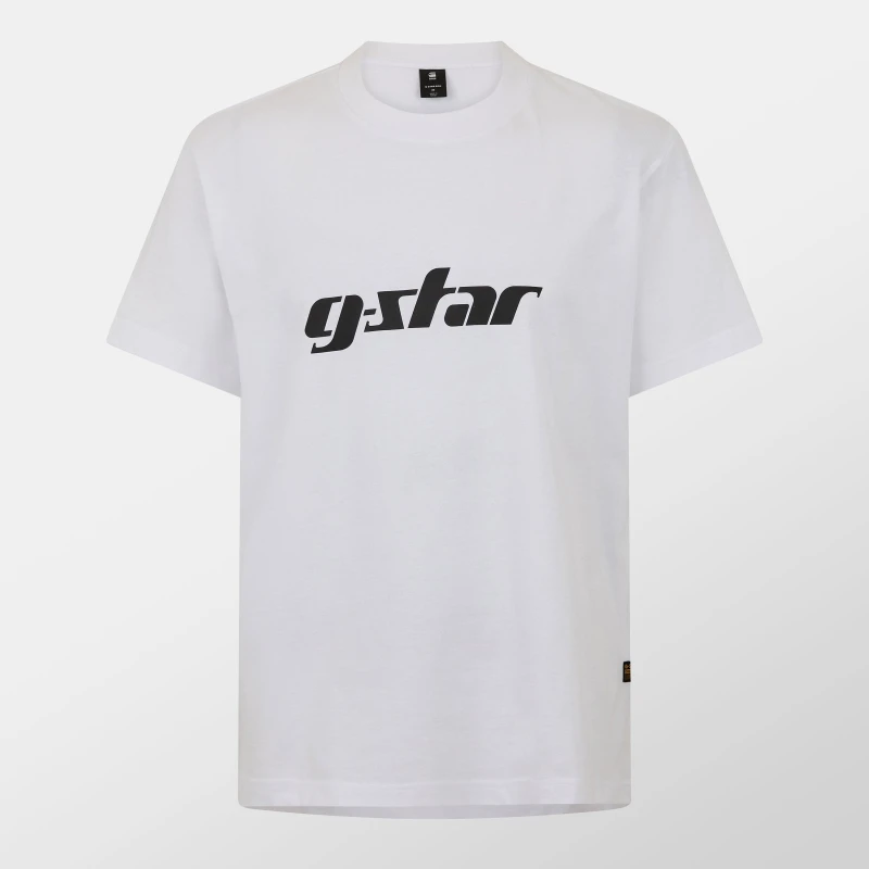 Image of G Star Cursive T-Shirt White male Small