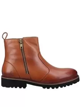 Image of Hush Puppies Grace Zip Ankle Boot - Tan, Brown, Size 7, Women