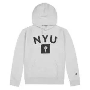 Image of Champion Reverse Weave Ncaa Nyu Authentic College Hoody, Loxg Melange Yarn Dyed, Male, Hoodies, 216816_EM004