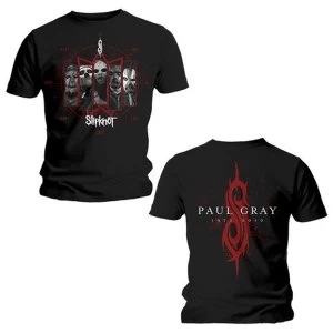 Image of Slipknot - Paul Gray Unisex Medium T-Shirt - Black