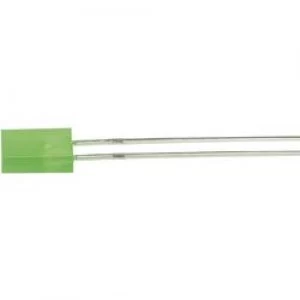 Image of LED wired Green Rectangular 2 x 5mm 8 mcd