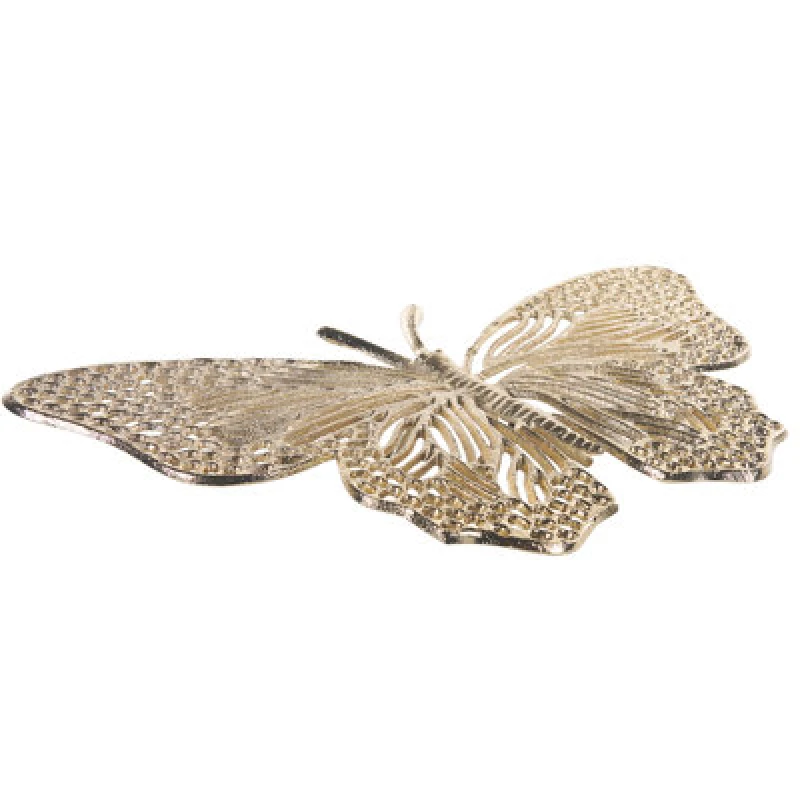 Image of Beliani Figurine Butterfly Madiun Metal Gold