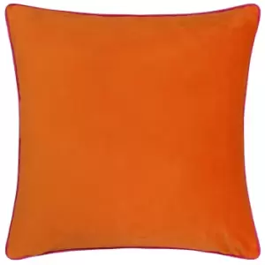 Image of Meridian Velvet Cushion Clementine/Hot Pink, Clementine/Hot Pink / 55 x 55cm / Polyester Filled