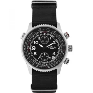 Image of Mens Rotary Pilot Chronograph Watch