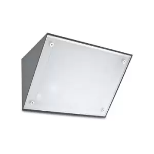 Image of Leds-C4 Curie - Outdoor Wall Downlight Urban Grey 2x E27 80 W 16.2cm IP65