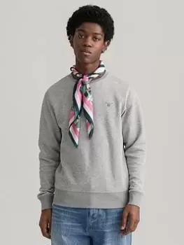 Image of GANT Original Sweatshirt - Grey Melange Size M Men