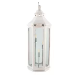 Image of Pacific Lifestyle Adaline Lantern Floor Lamp, White