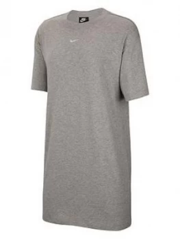 Image of Nike Nsw Essentials T-Shirt Dress - Dark Grey Heather