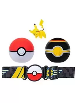 Image of Pokemon Pkw - Clip 'N' Go Poke Ball Belt Set (Poke Ball, Luxury Ball, And Pikachu #4) W10