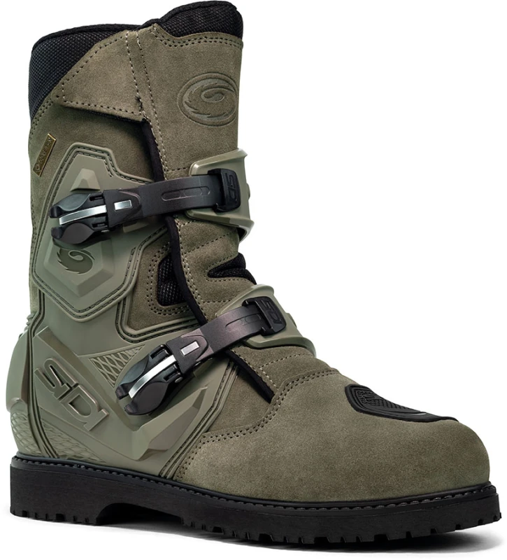Image of Sidi Mid Adventure 2 Gore-Tex Motorcyle Boots, green, Size 44 for Men