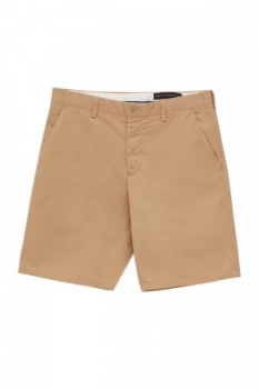 Image of Mens French Connection Machine Gun Stretch Shorts Yellow