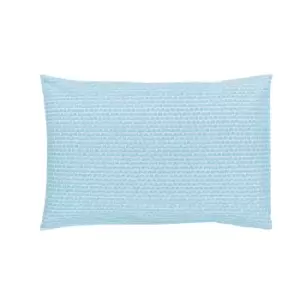 Image of Joules Coastal Border Stripe Pair of Standard Pillowcases, Aqua