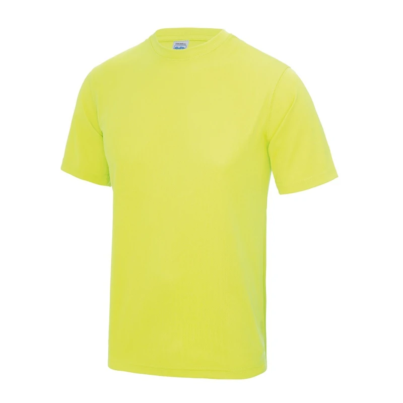 Image of AWDis AWDis Men Just Cool Performance Plain T-Shirt in Yellow Size: X-Small Yellow XS Male 5055747892697