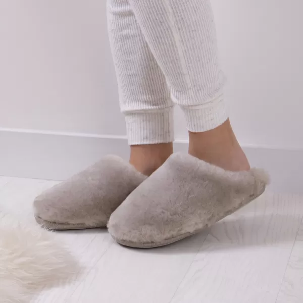 Image of Just Sheepskin Louise Sheepskin Slippers Dove