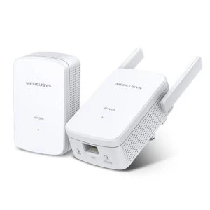 Image of Mercusys (MP510 KIT) 300Mbps Wireless N Powerline Adapter Kit, AV2 1000, 1-Port UK Plug