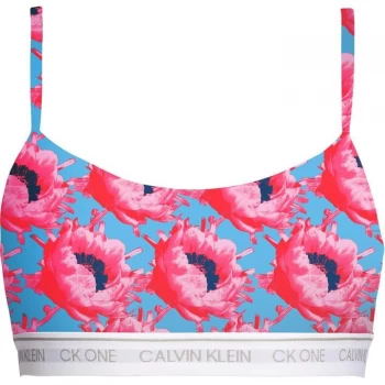 Image of Calvin Klein ONE Cotton Unlined Bralet - Pink Smoothie