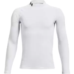 Image of Under Armour Armour Mock Layer Long Sleeve Top - White