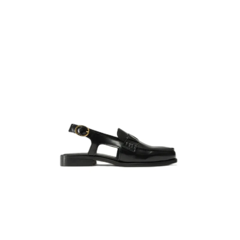 Image of Odaje Leather sandals woman Odaje Mangsa Noir Female 41