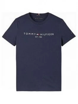 Image of Tommy Hilfiger Boys Short Sleeve Essential Logo T-Shirt - Navy