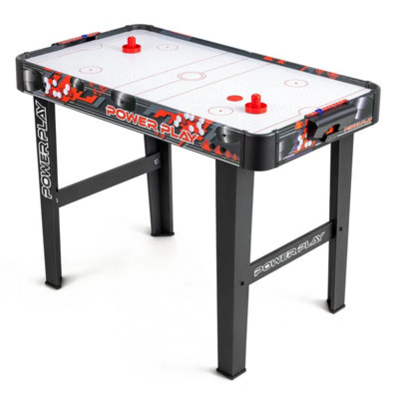 Image of Toyrific Power Play 3ft Stand Up Air Hockey Table Game, Kids Air Hockey Game, Arcade Game For Kids With Handles, Outdoor Indoor Use