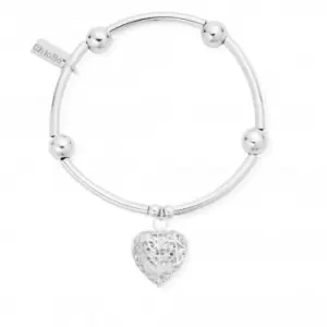 Image of ChloBo Noodle Ball Filigree Heart Bracelet SBNB050