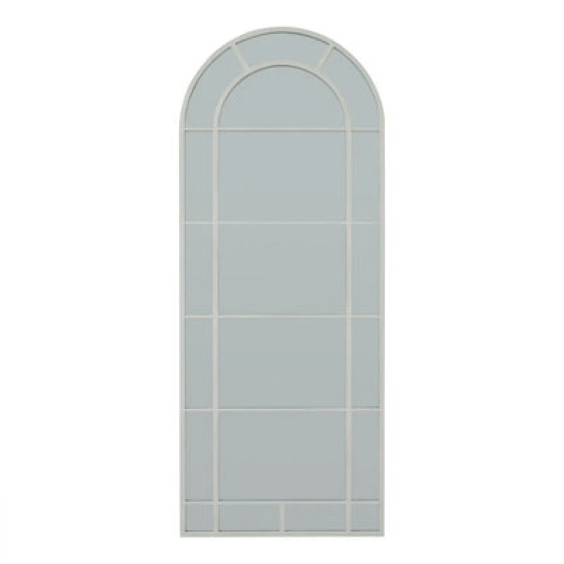 Image of Love Lace White Large Arched Window Mirror White