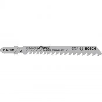 Image of Bosch Carbide Jigsaw Blades T144DHM For Wood & Metal Pack of 3