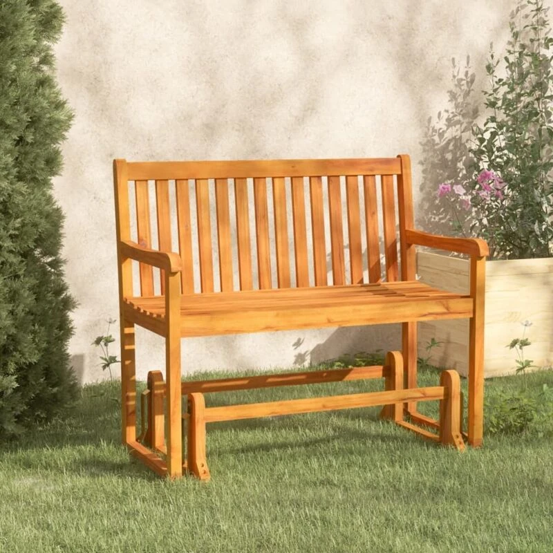 Image of VIDAXL Garden Swing Bench 110cm Solid Acacia Wood vidaXL 8720286668450