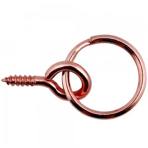 Image of Select Hardware Eyes and Rings Large Coppered 4 Pack