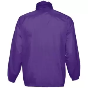 Image of SOLS Unisex Surf Windbreaker Lightweight Jacket (XS) (Dark Purple)