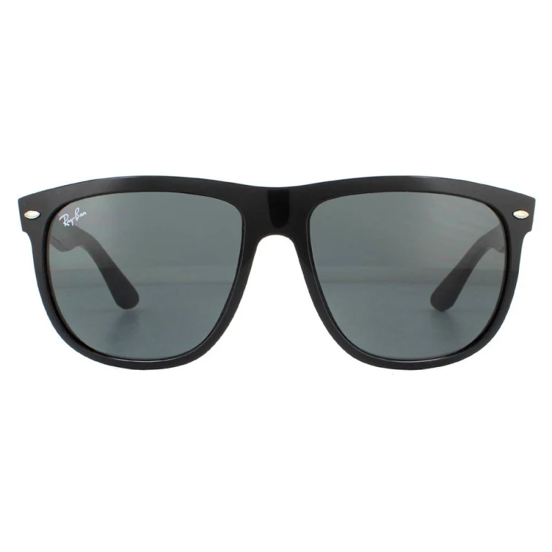 Image of Ray-Ban Rectangle Black Dark Grey Boyfriend RB4147 Sunglasses Black Unisex One Size