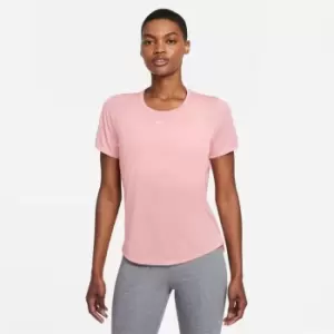 Image of Nike One Short Sleeve Plus Top Womens - Pink