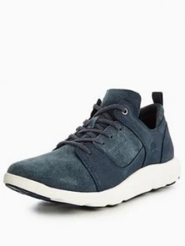 Image of Timberland Flyroam Leather Oxford Shoe Navy Size 6 Men