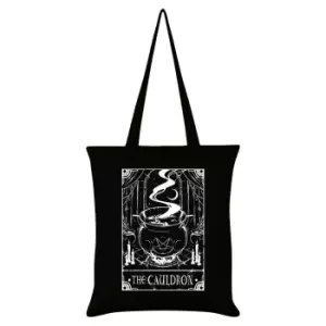 Image of Deadly Tarot The Cauldron Tote Bag (One Size) (Black/White)