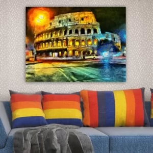Image of 232360318_70100 Multicolor Decorative Canvas Painting