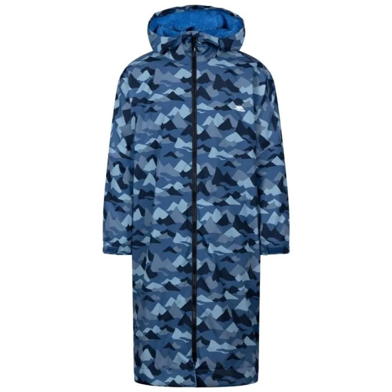 Image of Trespass Mens Hudsan Raincoat in Blue Size: Small Blue Male S