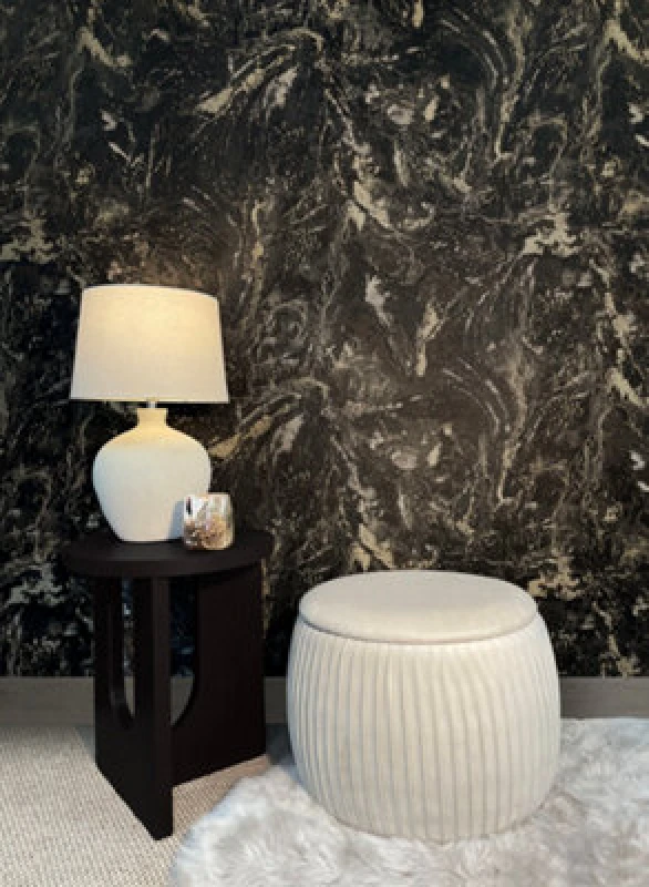 Image of Rasch Sienna Marble Black Wallpaper 534481
