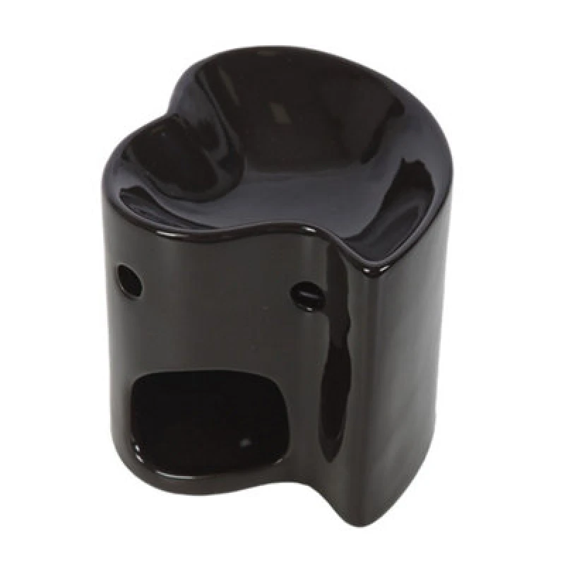 Image of Something Different Something Different Heart Oil Burner in Black One Size Unisex 5063693744519