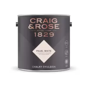 Image of Craig & Rose Chalky Emulsion Pearl White - 5L