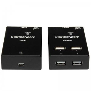 Image of Startech.com 4-port USB 2.0-over-Cat5-or-Cat6 Extender - Up To 165ft (