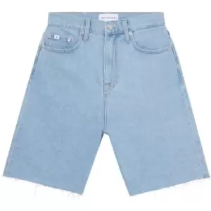 Image of Calvin Klein Jeans High Rise Relaxed Short - Blue