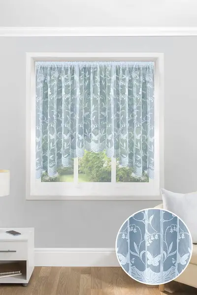 Image of Hawaii Lace Floral Net Jardiniere with Butterflies