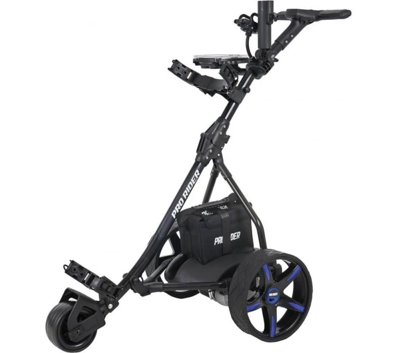 Image of PRO RIDER 36 Hole Electric Golf Trolley - Black & Blue, Black,Blue 5017915019725