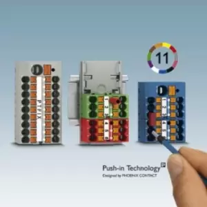 Image of Phoenix Contact Ptfix-F Flange, Terminal Block, Grey