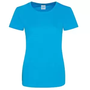 Image of AWDis Just Cool Womens/Ladies Girlie Smooth T-Shirt (S) (Sapphire Blue)