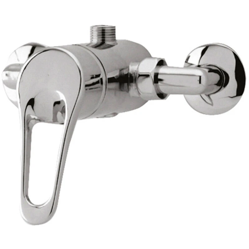 Image of nuie Round Showers Concealed Or Exposed Shower Valve - Chrome, Silver A3200