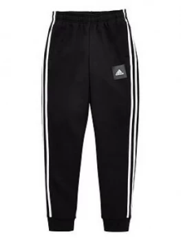 Image of Adidas Childrens 3 Stripe Pants - Black